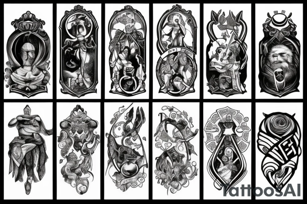 4 stoic virtues tattoo idea
