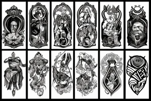 4 stoic virtues tattoo idea