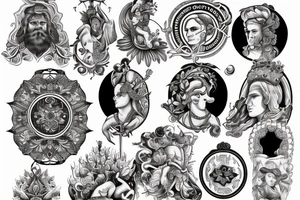 4 stoic virtues tattoo idea