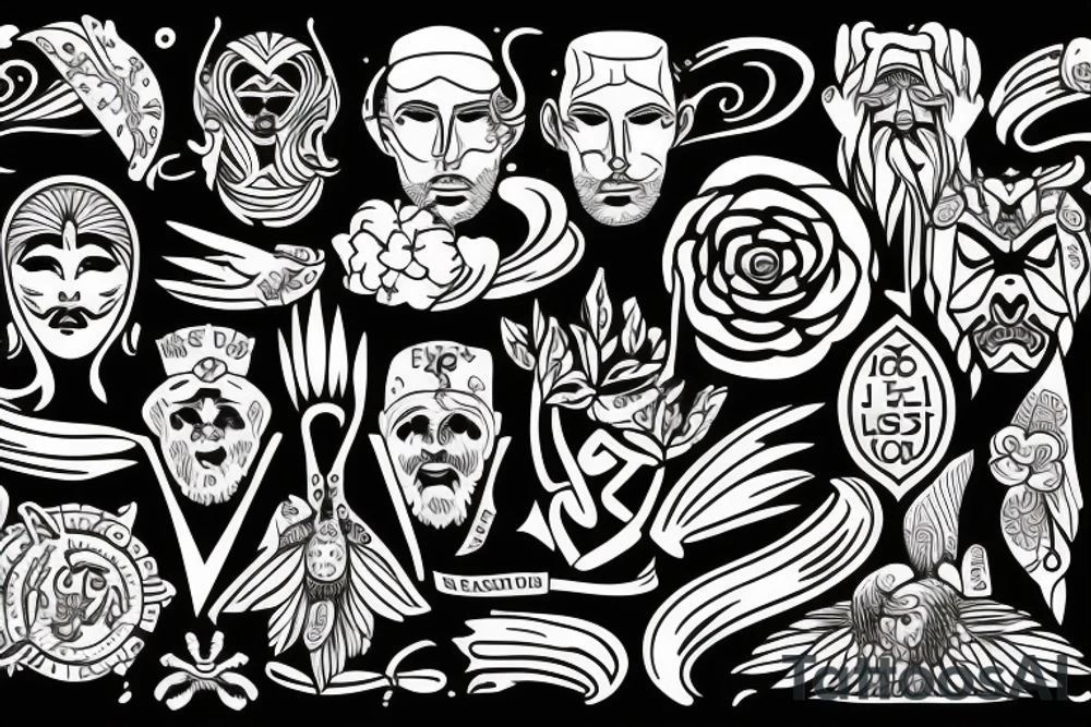 stoic virtues tattoo idea