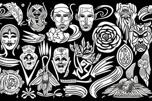 stoic virtues tattoo idea