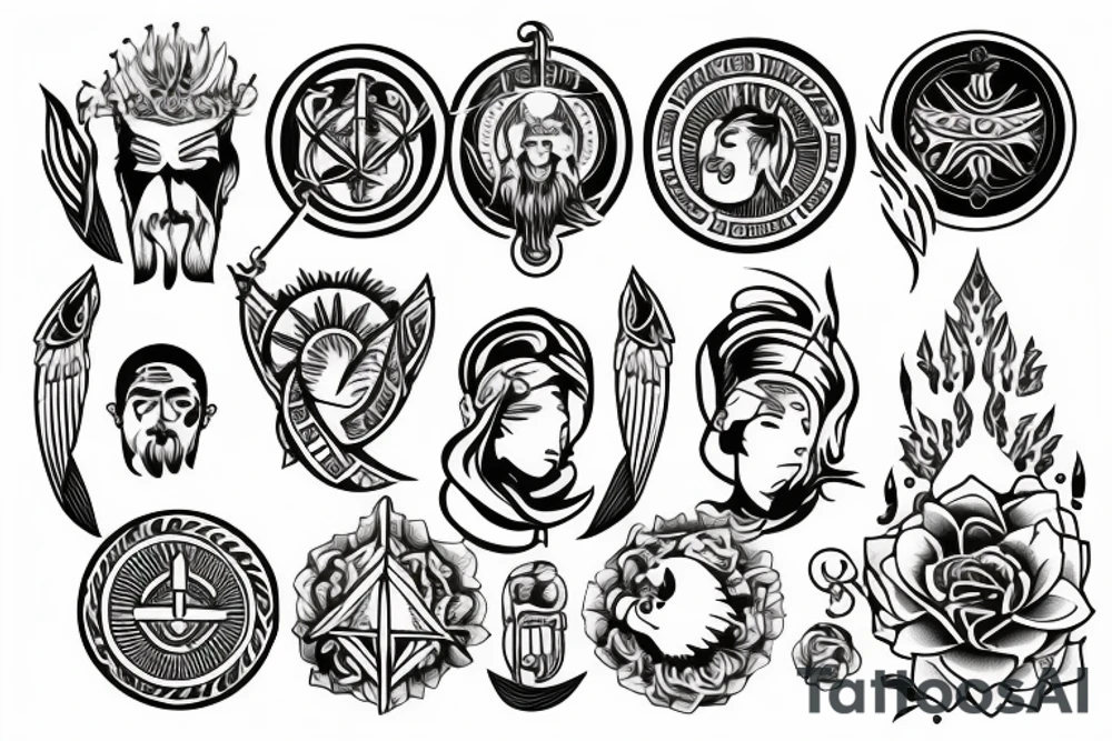 stoic virtues tattoo idea