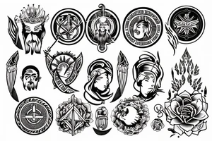 stoic virtues tattoo idea