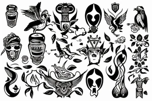 Wisdom temperance justice courage tattoo idea