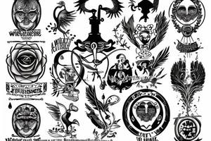 Wisdom temperance justice courage tattoo idea