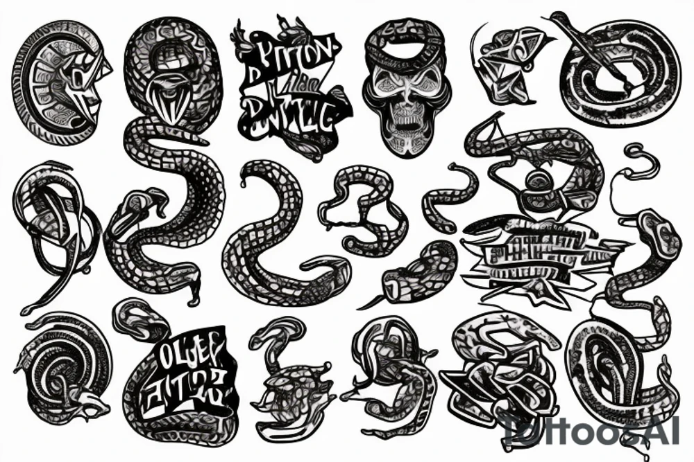 Python programmer tattoo idea