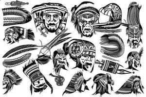 Tribal band with motorcycle enthusiasts tattoo idea