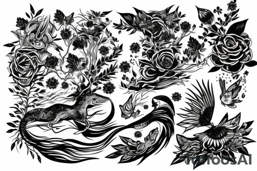 Nature lover, endless journey, driving tattoo idea