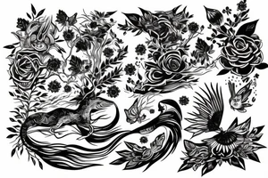 Nature lover, endless journey, driving tattoo idea