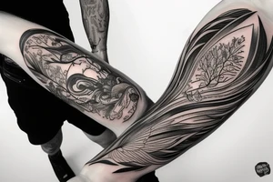 Nature lover, endless journey, driving tattoo idea