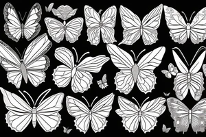 damaged butterfly tattoo idea