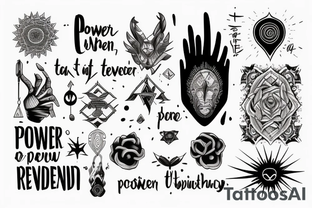 text "the power to transcend comes from within" tattoo idea