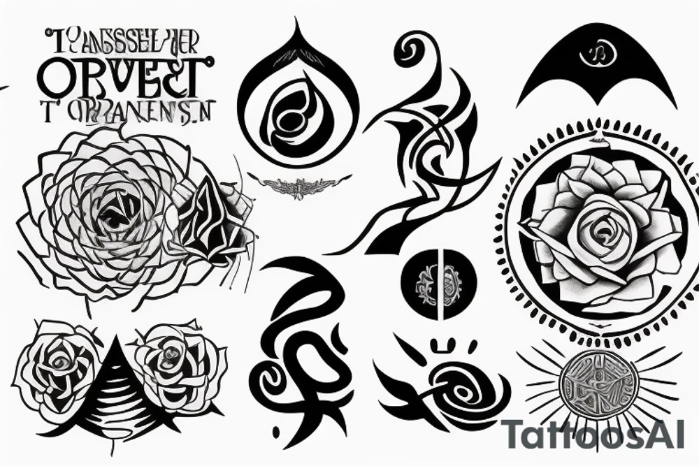 text "the power to transcend comes from within" tattoo idea