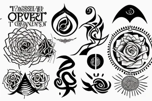 text "the power to transcend comes from within" tattoo idea