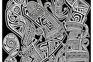 Maori half sleeve tattoo idea