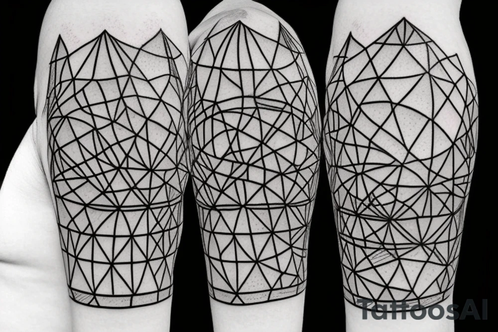 Symbol of friendship between 3. volleyball, mountains and bike tattoo idea