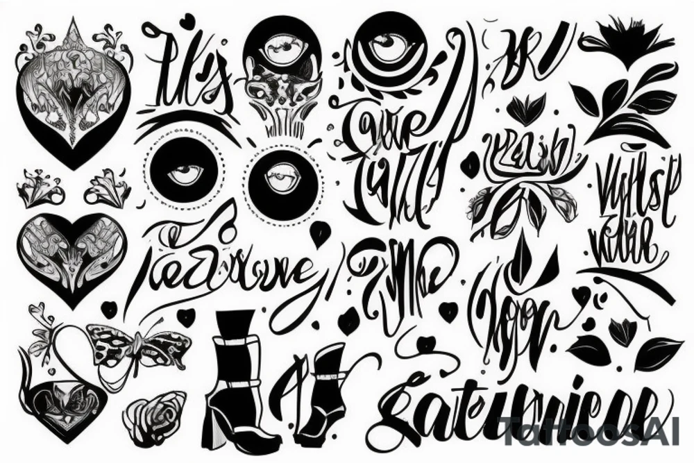 Motivative fashionable tattoo idea