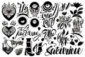 Motivative fashionable tattoo idea