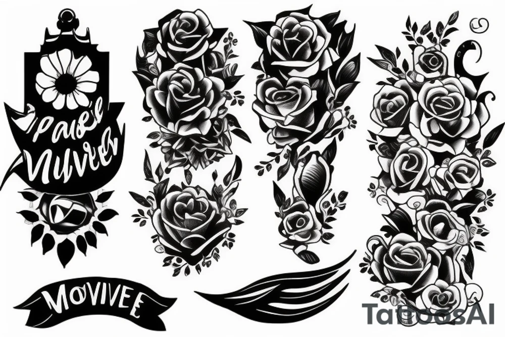 Motivative fashionable tattoo idea