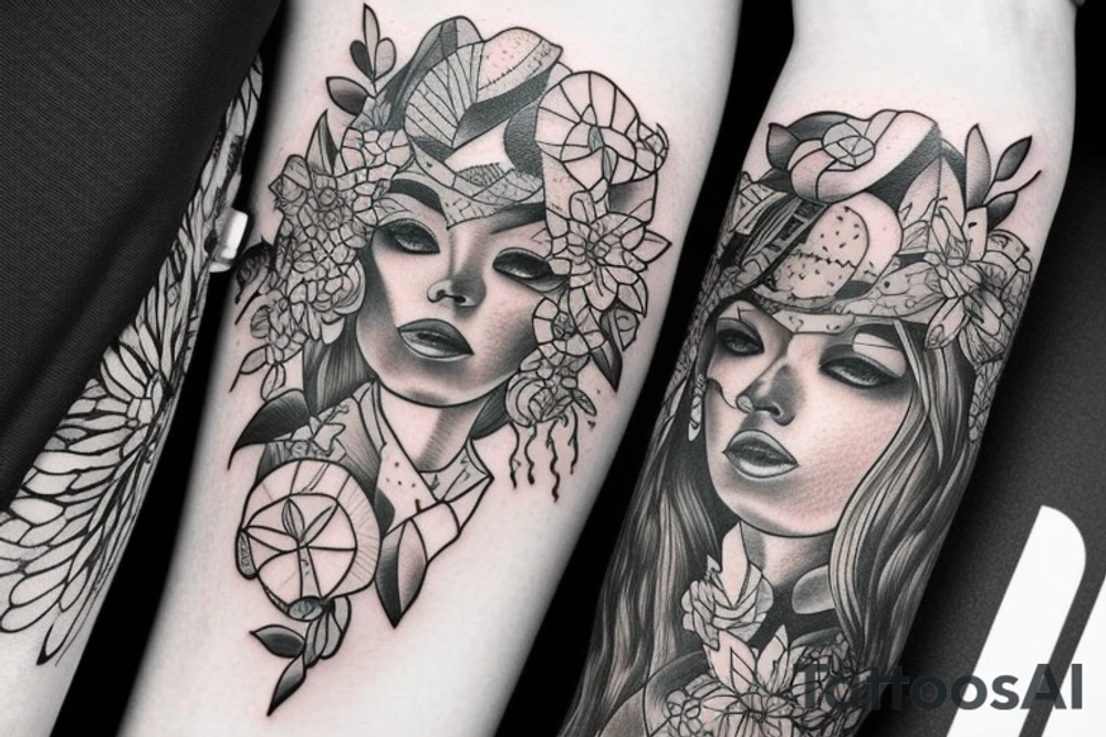 Motivative fashionable tattoo idea
