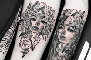 Motivative fashionable tattoo idea