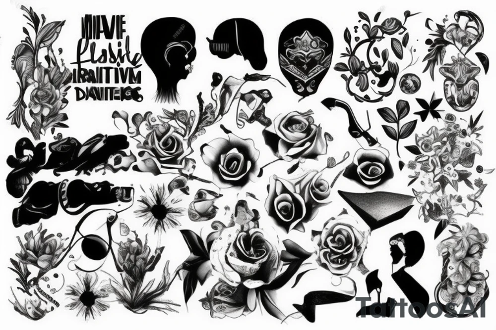 Motivative fashionable tattoo idea