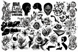 Motivative fashionable tattoo idea