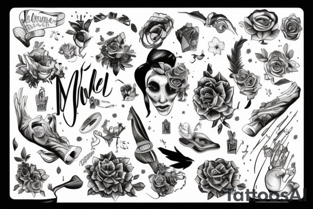 Motivative fashionable tattoo idea