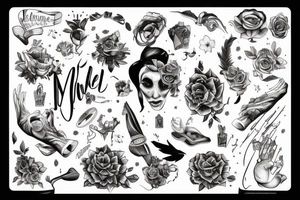 Motivative fashionable tattoo idea