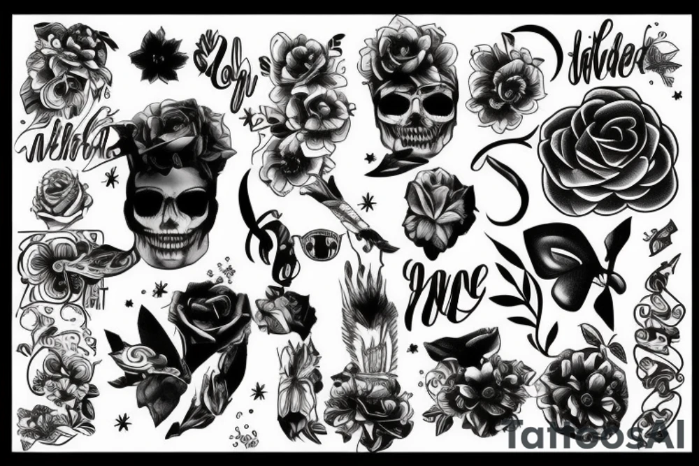 Motivative fashionable tattoo idea