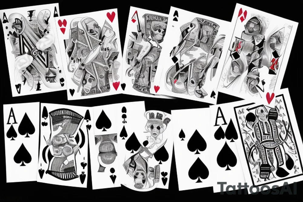 Playing Card, Rapper nf, balloons tattoo idea