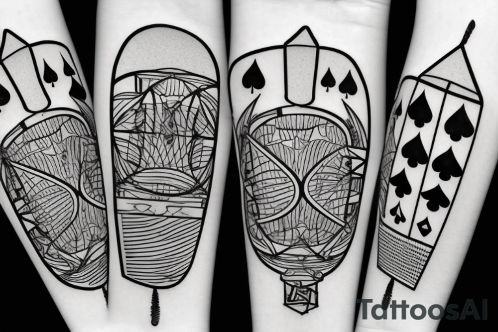 Playing Card, Rapper nf, balloons tattoo idea
