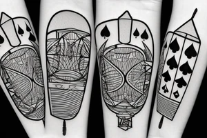 Playing Card, Rapper nf, balloons tattoo idea