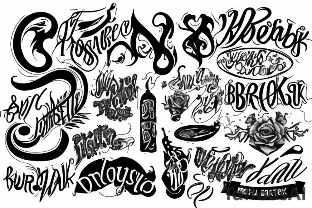 The word broski tattoo idea