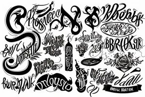The word broski tattoo idea