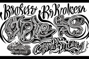 "broski" tattoo idea