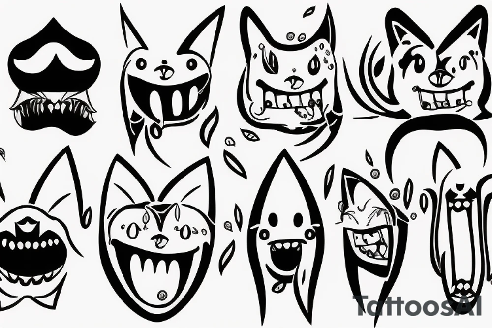 chattering wind-up teeth vibrating tattoo idea