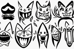 chattering wind-up teeth vibrating tattoo idea