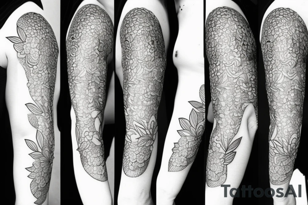 petals for armor tattoo idea