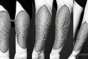 petals for armor tattoo idea