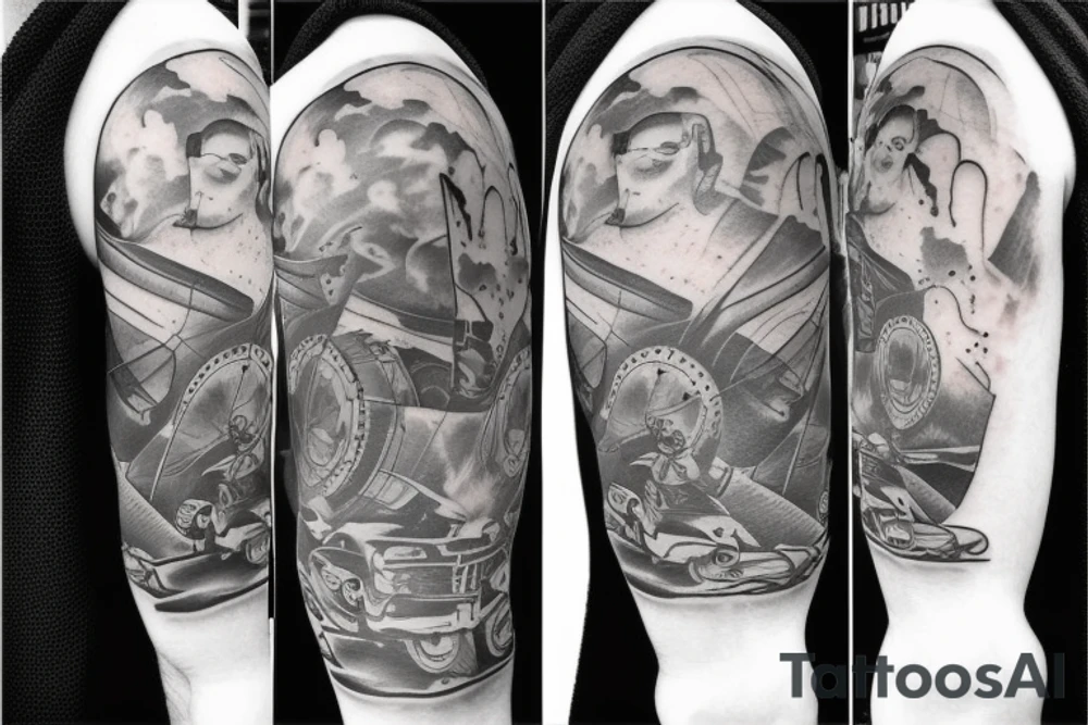 Person skydiving tattoo tattoo idea