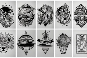 Person skydiving tattoo world map as background tattoo idea