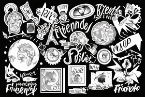 friendship and travell tattoo idea