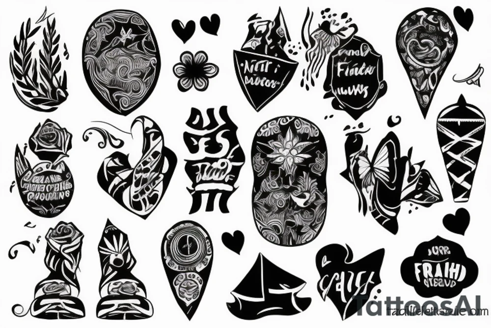 friendship and travell tattoo idea