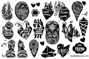friendship and travell tattoo idea