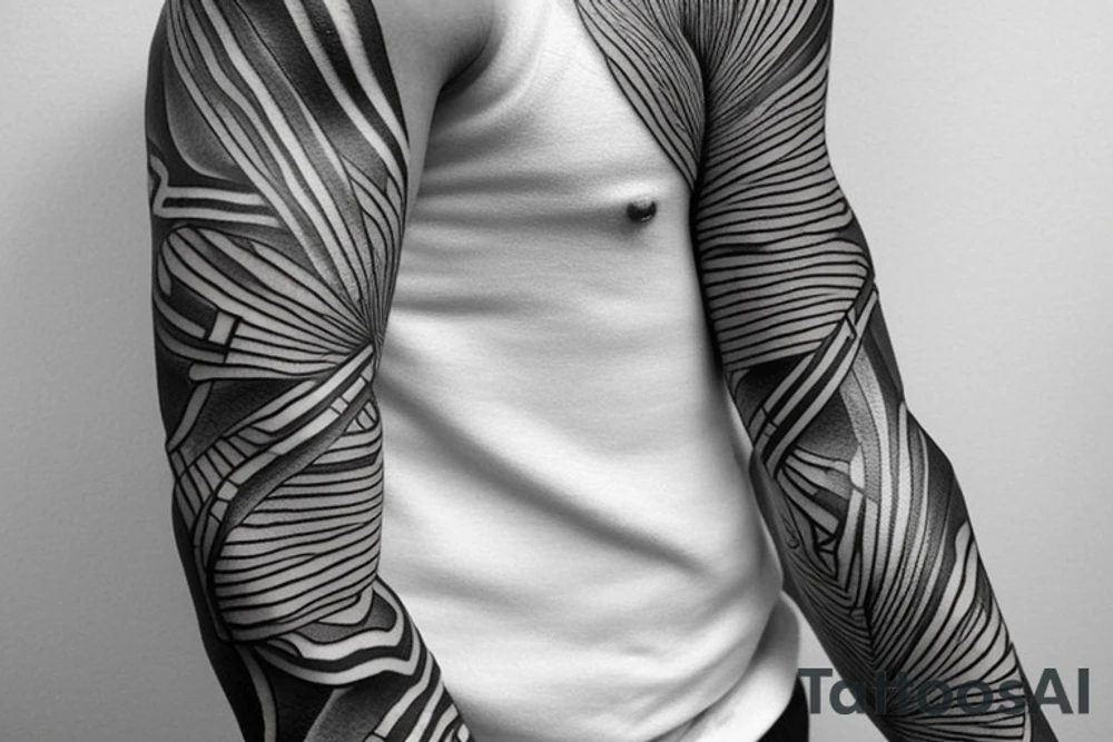 snake wrap around arm tattoo idea