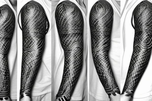 snake wrap around arm tattoo idea
