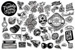 friendship and travell tattoo idea