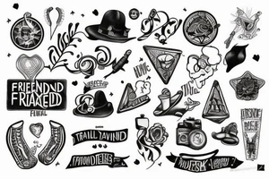 friendship and travell tattoo idea