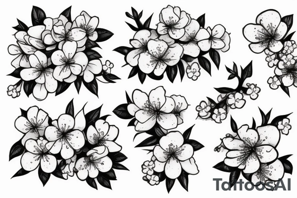 Cherry blossoms tattoo idea